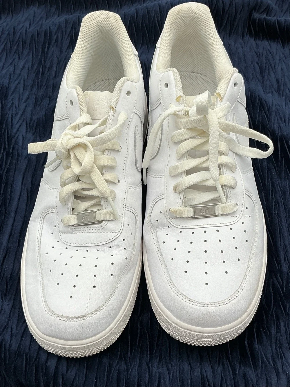 Nike AF1 Men’s White Low-Top Leather Sneakers